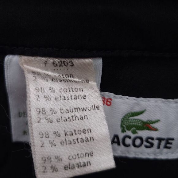 Lacoste Solid Black Skirt Womens Size 36 Cotton Blend - Picture 7 of 7